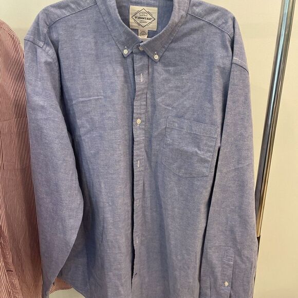 St. John's Bay Other - St. John's Bay Mens XXL Legacy Oxford Slim Fit Blue Button Up Long Sleeve